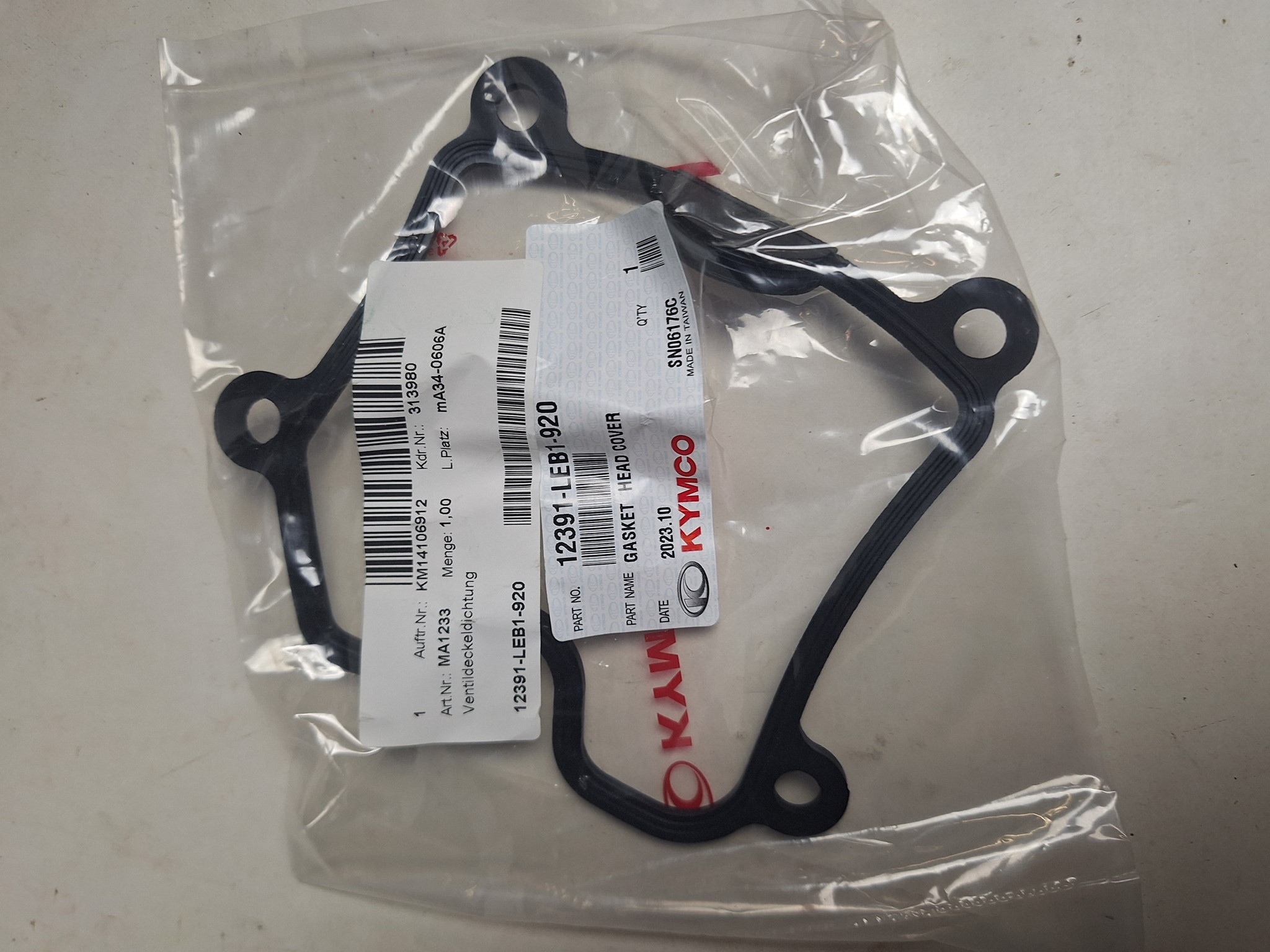 Picture of Kymco  VENTILDECKELDICHTUNG  12391-LEB1-920